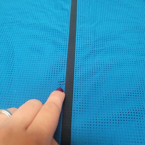 Nike Tiger Woods Collection Golf Polo Shirt Mens XL Blue TW DriFit Mesh Venting - Picture 10 of 10